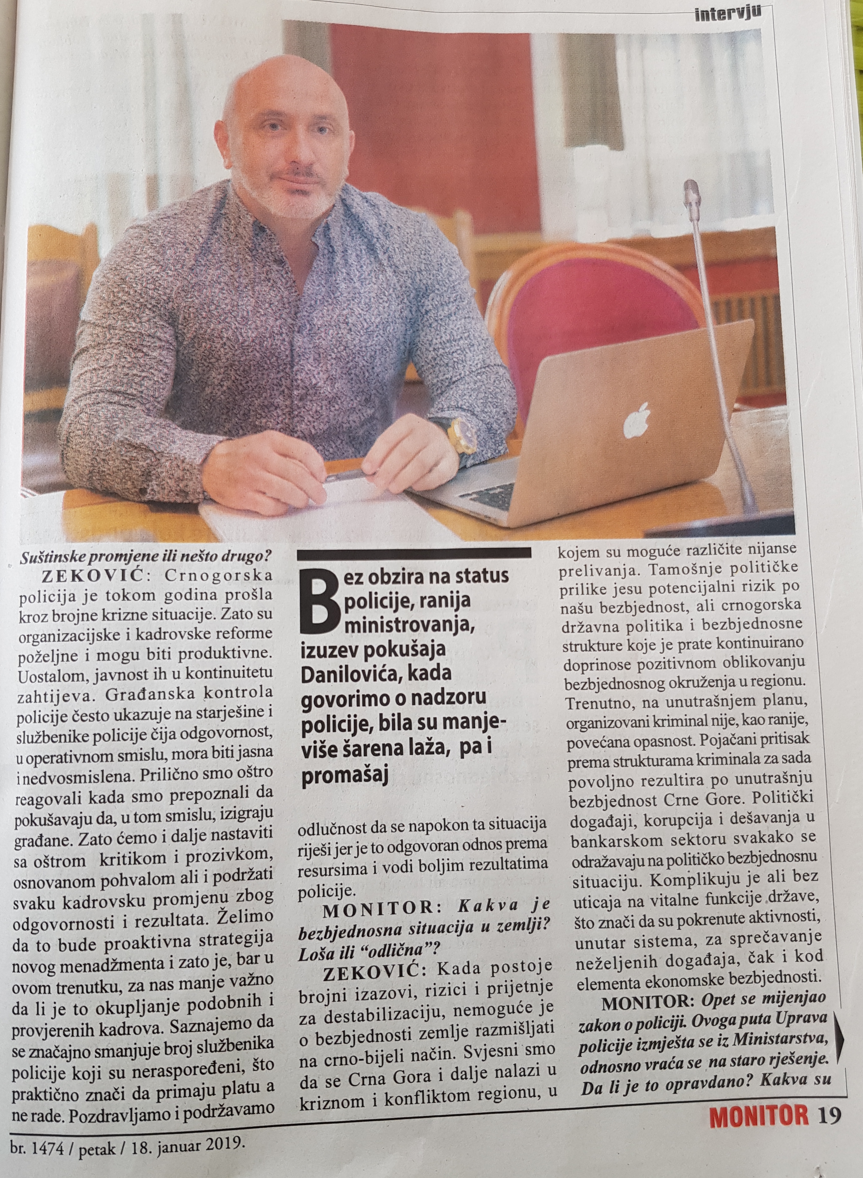 OČEKUJE SE POBOLJŠANI ODNOS POLICIJE PREMA GRAĐANSKOM NADZORU