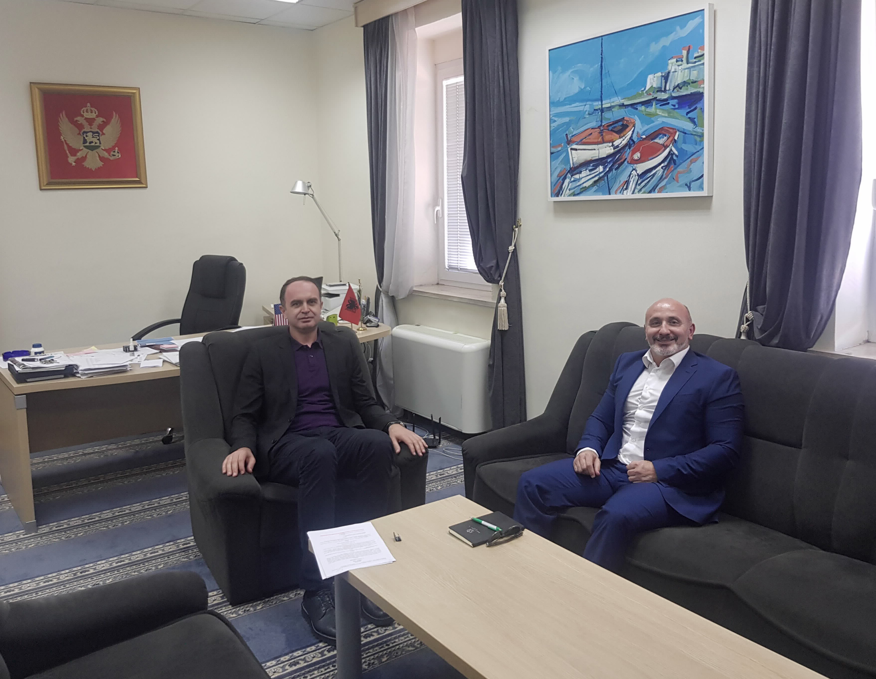 PREDSJEDNIK OPŠTINE TUZI PRIMIO PREDSJEDNIKA SAVJETA ZA GRAĐANSKU KONTROLU RADA POLICIJE