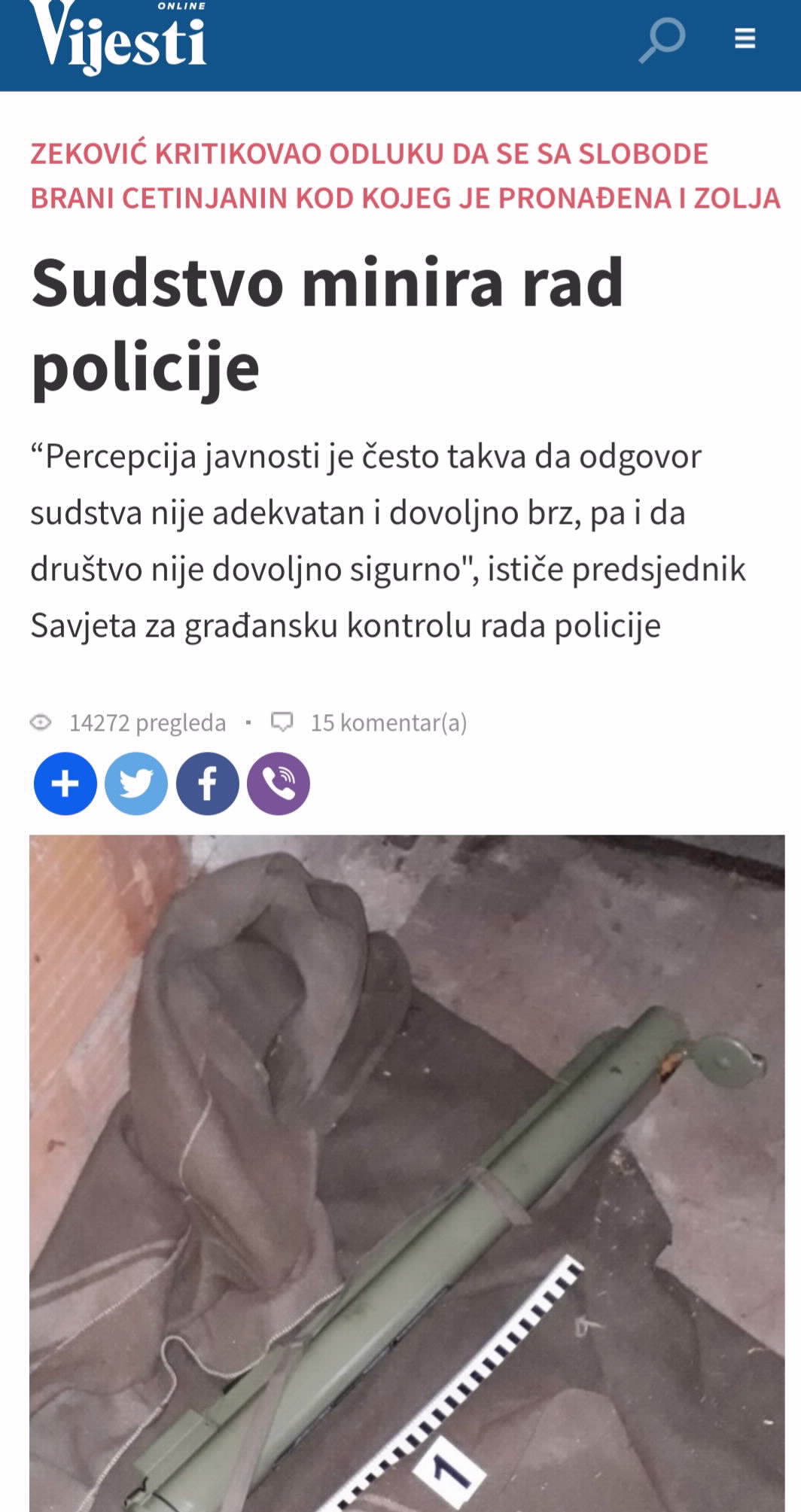 SUDSTVO IMA DRUŠTVENU ODGOVORNOST ZA BEZBJEDNOST GRAĐANA